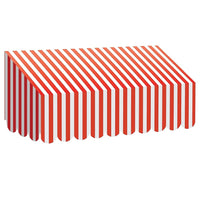 Teacher Created Resources Red & White Stripes Awning  (TCR77165)-Awning for Classroom Decoration