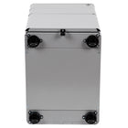 Flash Furniture Modern 3-Drawer Legal/Letter Locking Mobile Filing Cabinet - Grey-Full Extension Sliders provide effortless opening and closing