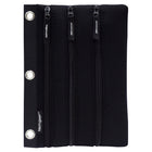 Tech Gear Neo Classic Triple Binder Pouch - Black-Three convenient zippered pockets