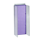Azar Displays 8"W x 20.63"H Pegboard Powerwing in Translucent Purple (700359-PUR)-Includes Acrylic Sign Holder strip and two 4-1/2" W clear plastic side wings