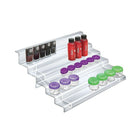 Azar Displays 5-Tier Counter Step Display: 14.75"W x 13.75"D x 8"H (326037)-Dimensions: 14.75"W x 13.75"D x 8"H
