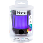iHome iBT810BC PLAYGLOW MINI Rechargeable Colour Changing Bluetooth Speaker - Black-3.51 x 3.51 x 4.93