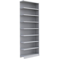 Metalware RK408 Boltless Shelving Unit, 9-Shelves, 36" x 18" x 100", Light Grey-Adjustable shelving system that provides high strength, yet economical storage capacity for your needs