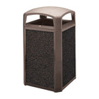 Rubbermaid Landmark Series Wastebasket River rock Single Panel For 35 Gallons (FG400300ROCK)-Colour - River Rock