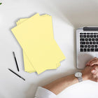 JAM Paper Vellum Bristol Tabloid Cardstock, 11 x 17, 67 lb. Canary, 50 Pack (16932832)-Quantity: 50 Sheets per Pack