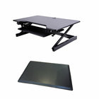 Rocelco 40" Deluxe Adjustable Sit/Stand Keyboard Desk Riser with Anti Fatigue Mat - Black-DADR40 does not require assembly
