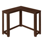 Monarch Specialties 3661 Corner Console Accent Table - Cherry-Entry table with a unique corner design in a sleek cherry finish
