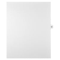 Mark Maker Legal Tabs - Letter Size - White - 1/15th cut - 25 tabs per package - 5 packages Pack - Number 187-White Single Tabs