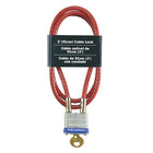 Master Lock 719D Cable with Integrated Laminated Steel Padlock-Braided steel for strength and flexibility