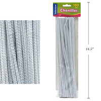 Selectum Pipe Cleaners - 12" - White - 100 Pack-White