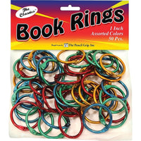 Pencil Grip, Book Rings, Assorted, 150 Pack (TPG189)-Colour: Assorted