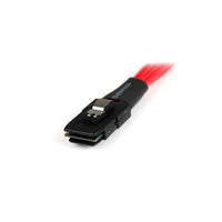 StarTech 50cm Serial Attached SCSI SAS Cable, SFF-8087 to 4x Latching SATA-Latching connectors eliminate accidental disconnections