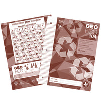 Geo 100% Recycled & Recyclable Notebook - 40 Pages - Dotted Interlined-Ecological