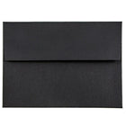 JAM Paper A6 Invitation Envelopes, 4.75 x 6.5, Black Linen Recycled, 100 Pack (68999g)-Black