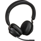 Jabra Evolve2 65, Link 380c, Stereo UC Headset with Stand - Black-Type: Stereo Wireless On-Ear Headset