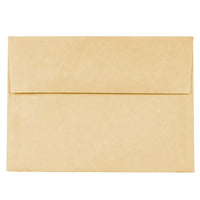 JAM Paper A7 Invitation Envelopes, 5.25 x 7.25, Parchment Antique Gold Yellow Recycled, 1000 Pack (78758B)-Antique gold