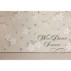 Rosedale 5-1/2" x 8" With Deepest Sympathy Greeting Cards And Envelopes, 12 Pack (17512)-Printed on premium uncoated card stock