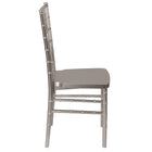 Flash Furniture HERCULES PREMIUM Series Pewter Resin Stacking Chiavari Chairs - 2 Pack-Stack Quantity: 8