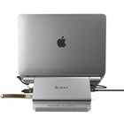 Adam Elements Casa Hub 5-in-1 USB-C Hub/Laptop Stand - Space Grey-Powerful 100W USB-C PD fast charging port