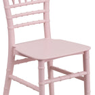 Flash Furniture Kids Pink Resin Chiavari Chair - 10 Pack-Lightweight Design