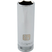 Dynamic Tools 1/2" Drive 6 Point SAE, 1-5/16" Deep Length, Chrome Finish Socket-Size: 1-5/16"