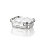 Minimal Stainless Steel Bento Box 780 ml - Set of 2-Made from food grade stainless steel and silicone only