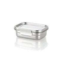 Minimal Stainless Steel Bento Box 780 ml - Set of 2-Made from food grade stainless steel and silicone only