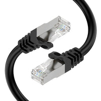 Speedex Cat 7 High-Speed 10 Gigabit Ethernet Patch Internet Shielded Cable - 5 ft Length - Black-High Speed Ethernet Cable For Networks