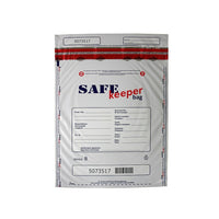 Safe Keeperbag Deposit Bags, 12" x 16", 500 Pack-Face-to-face closure for easy and secure use
