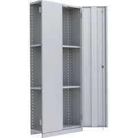 Metalware RK854 Boltless Shelving Unit, 4-Shelves, 36" x 24" x 76", Light Grey-Adjustable shelving system that provides high strength, yet economical storage capacity for your needs