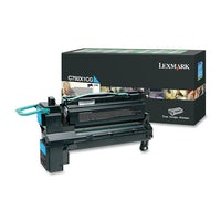 Lexmark C792X1CG Return Program Toner Cartridge, Laser, High Yield, OEM, Cyan, (C792X1CG)-Print Technology: Laser