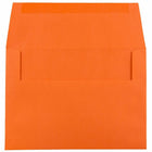 JAM Paper A6 Invitation Envelopes, 4.75 x 6.5, Brite Hue Orange Recycled, 250 Pack (15905H)-Blank interior for personalized message
