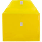 JAM Paper Plastic Envelopes with Hook & Loop Closure - Letter Booklet - 9 3/4" x 13" - Yellow - 12 Pack-Quantity: 12 per pack