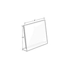 Azar Displays Vertical Slanted, L-Shape Acrylic Sign Holder, 8" x 10", 10 Pack (112718)-Made from acrylic