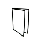 Futech 4-View Menu Holder BLK 8-1/2"W x 11"H, Black, 10 Pack-Pocket size: 8-1/2"W X 11"H