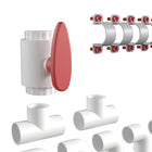Flash Furniture Bright Beginnings Commercial Grade 80 Piece Pipe Builder Set for Modular STEAM Wall Systems-Teach Cause and Effect, Logic and Reasoning Skills