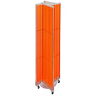 Azar Displays Plastic Pegboard Floor Display Pinwheel, 13.5" x 60", Orange (700461-ORG)-Made from plastic pegboard