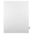 Mark Maker Legal Exhibit Index Tab White Single Tabs, 1/25th Cut, Letter Size, No Holes, Number 122, 25 Pack-White Single Tabs, 1/25th Cut