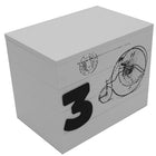 Cathay Importers Vintage Bicycle Theme Wood Storage Chest, 10"W x 7"D x 8"H, White-#3 Chest size: 8" H x 10" W x 7" D