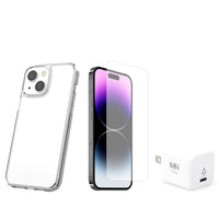 TUFF8 Case with Screen Protector and Wall Charger For iPhone 15/14/13-Shockproof Layer: The air tight shockproof layer adds extra protection from accidental drops. Tested to MIL-STD to 6FT