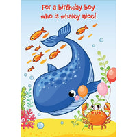 Millbrook Studios 5-3/8" x 7-3/4" For A Birthday Boy Greeting Cards and Envelopes, 18 Pack (06075)-Printed on uncoated card stock