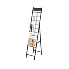 FuTECH Brochure Holder with 8 Pockets - 10.5"W x 52.5"H - Black-Black
