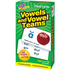TREND enterprises, Inc. Vowels and Vowel Teams Skill Drill Flash Cards, 72 cards-Target sound and word example with photo on card front, rhyming words on card back