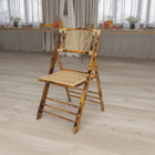 Flash Furniture American Champion Bamboo Folding Chair-Designed for Commercial Use