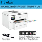HP OfficeJet Pro 9730e Wide Format Wireless All-in-One Colour Inkjet Printer with Bonus 3 months Instant Ink with HP+-HP App: Print, scan, copy, or fax right from your smartphone with the easiest-to-use print app