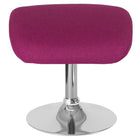 Flash Furniture Egg Magenta Fabric Ottoman-Contemporary Style