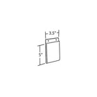 Azar Displays 5" x 3.5" Vertical Wall Mount Acrylic Sign Holder, Clear, 10 Pack (162724)-Wall mount frame has pre-cut holes for hanging, hardware is not included