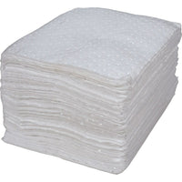 Zenith Safety Bonded Sorbent Pad, Oil Only, 15" x 17", 15 Gal. Absorbancy, 100 /Pack, 200 Pack-Absorbency/Pkg. 15 gal.