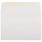 JAM Paper A8 Invitation Envelopes, 5.5 x 8.125, Strathmore Bright White Via Linen Recycled, 250 Pack (40934H)-Blank interior for personalized message