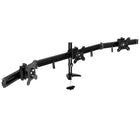 DAC MP-210 Flex Triple Monitor Arm with Grommet and Desk Base, Black-Holds three monitors up to 24" that allow you to view the screens side by side